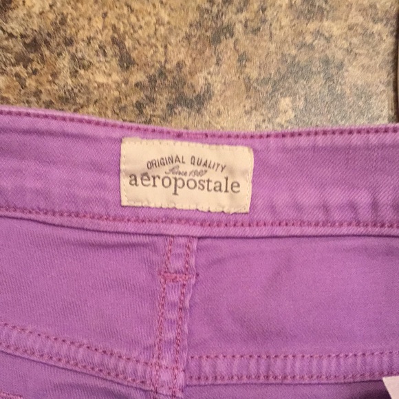 Purple Aeropostale Denim Shorts - Picture 3 of 4